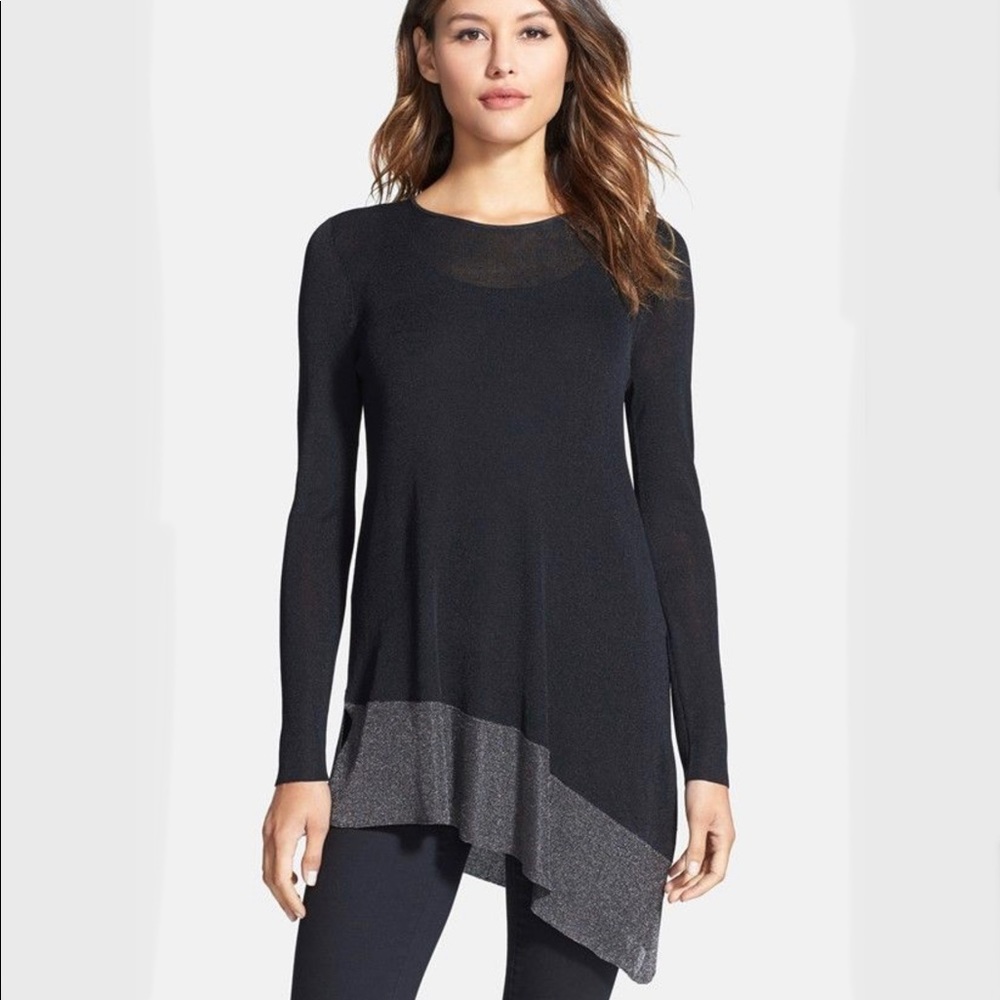 EUC- GORGEOUS Eileen Fisher Asymmetrical Tunic Sweater